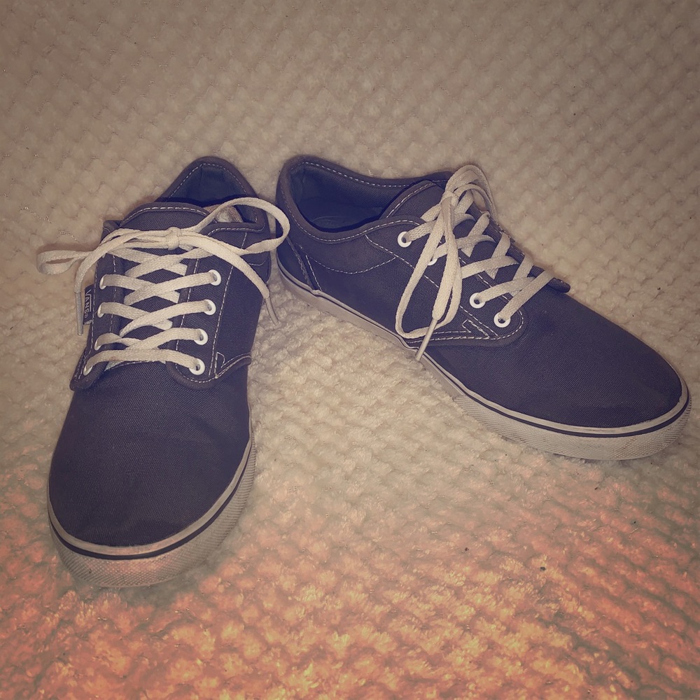 Gray canvas Vans